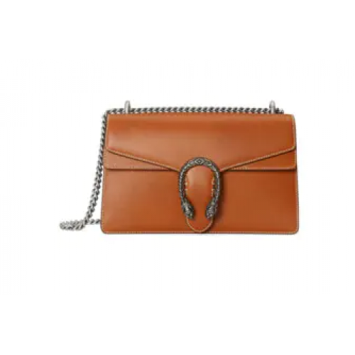 Borsa a tracolla piccola Gucci Dionysus 400249 marrone