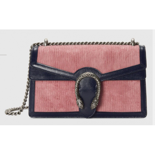Borsa a tracolla piccola Gucci Dionysus 400249 rosa