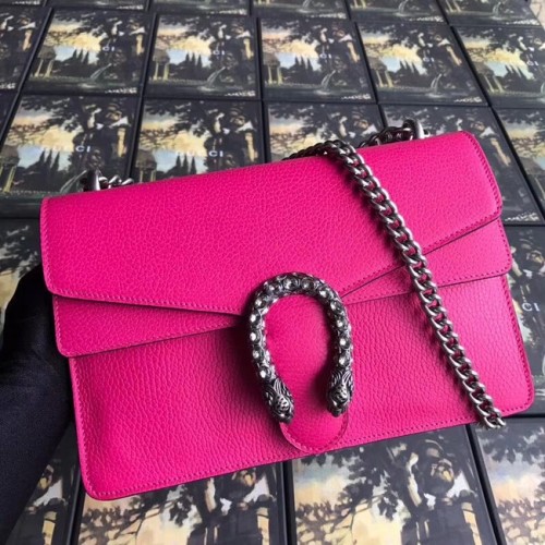 Borsa a tracolla piccola Gucci Dionysus 400249 rosa