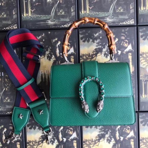 Borsa a mano piccola Gucci Dionysus 523367 verde