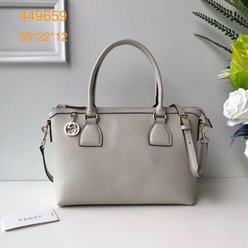 Borsa tote classica Gucci GG 449659 bianca