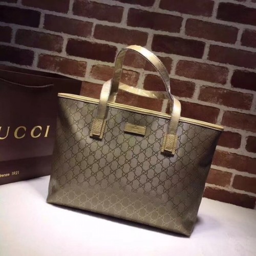 Gucci GG Imprime Tote Bag 211137 oro champagne