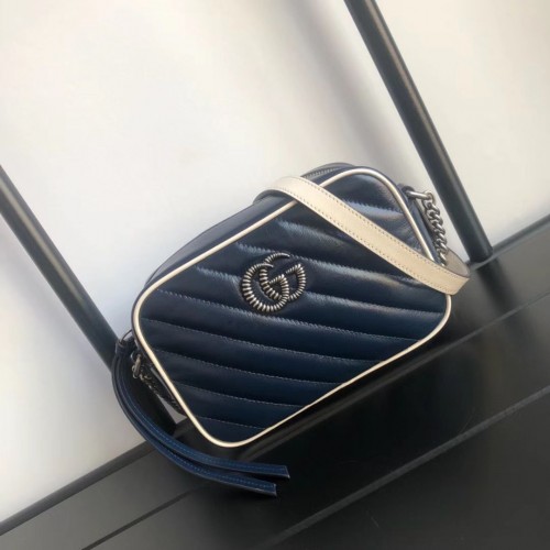 Borsa mini Gucci GG Marmont Matelasse 448065 Navy