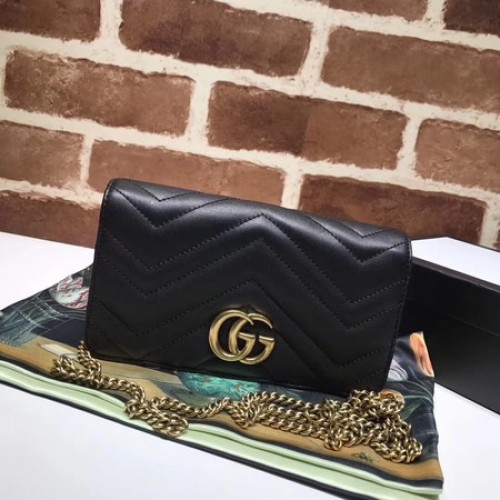 Borsa mini Gucci GG Marmont Matelasse 448426 Nera