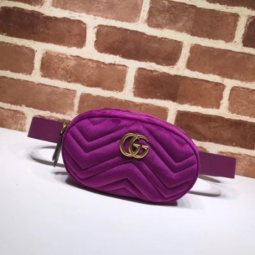 Marsupio Gucci GG Marmont Velvet 476434 viola