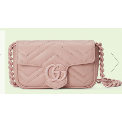 Marsupio Gucci GG Marmont 699757 Rosa chiaro