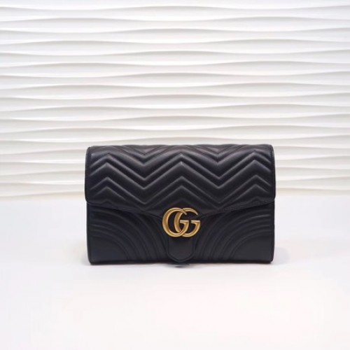 Pochette Gucci GG Marmont 498079 nera