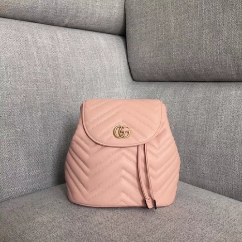 Zaino matelasse Gucci GG Marmont 528129 Rosa