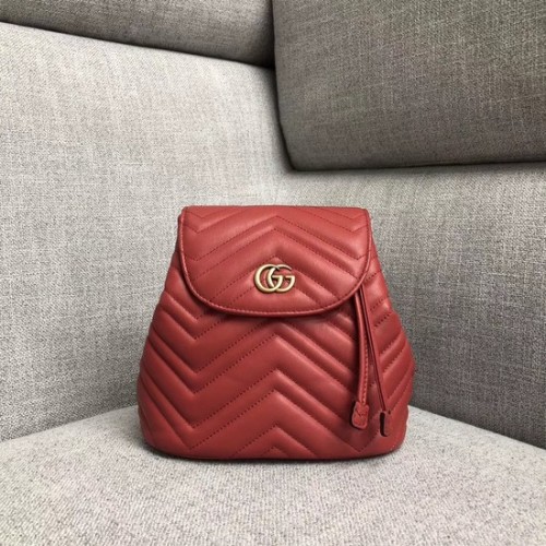 Zaino Gucci GG Marmont matelasse 528129 rosso
