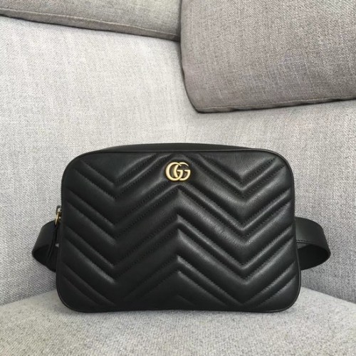 Marsupio Gucci GG Marmont matelasse 523380 Nero