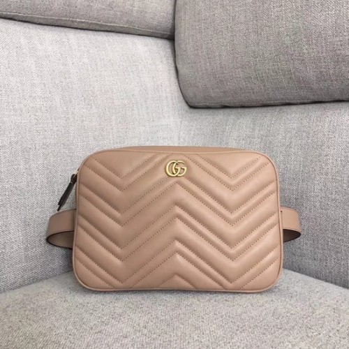 Marsupio Gucci GG Marmont matelasse 523380 albicocca