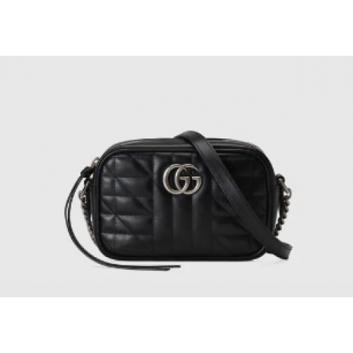 Mini borsa a tracolla Gucci GG Marmont 634936 nera