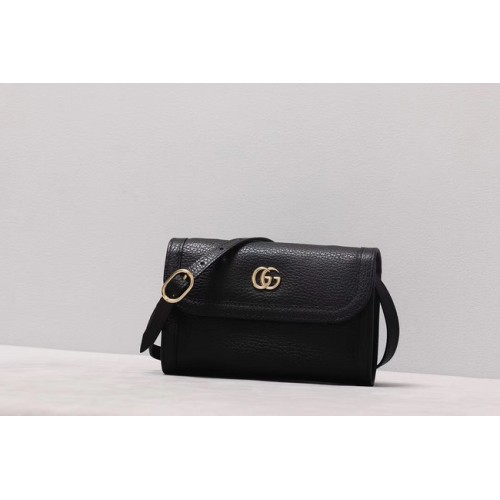 Borsa a tracolla piccola Gucci GG Marmont 497984 nera