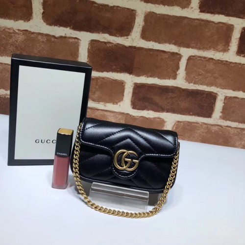 Pochette Gucci GG Marmont super 575161 nera