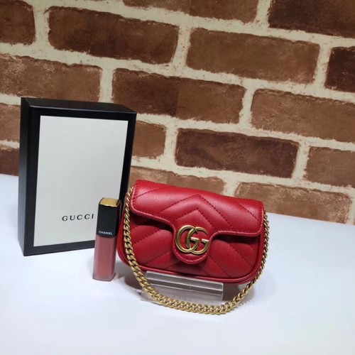 Pochette Gucci GG Marmont super 575161 rossa