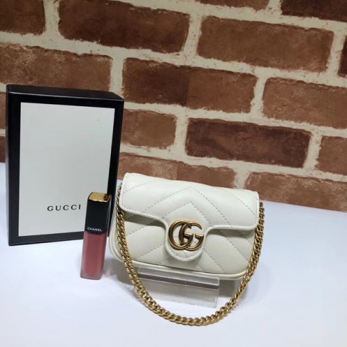 Pochette Gucci GG Marmont super 575161 bianca