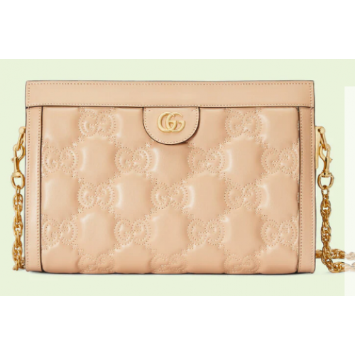 Borsa a spalla Gucci GG Matelasse in pelle 702200 Beige
