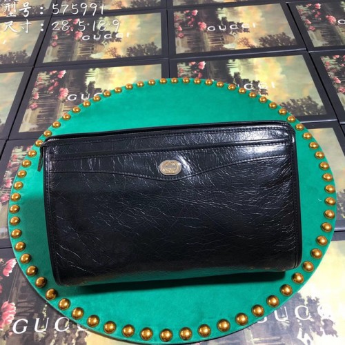 Gucci Pochette in pelle originale GG 575991 nera