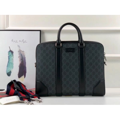 Borsa tote in pelle Gucci GG Original 474135 nera