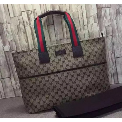 Borse tote per pannolini Gucci GG Plus 155524 Marrone