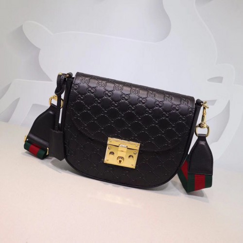 Borsa a tracolla piccola Gucci GG 453189 nera
