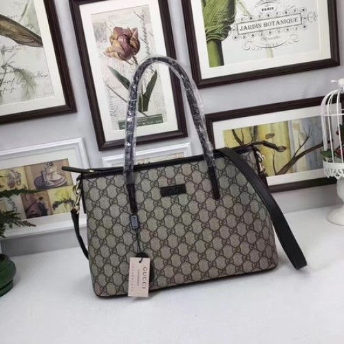 Borsa tote in tela Gucci GG Supreme 353440 nera