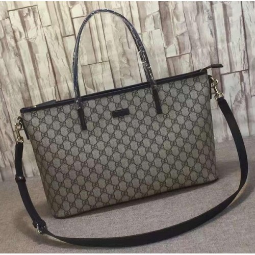 Borsa tote in tela Gucci GG Supreme 353440 Marrone