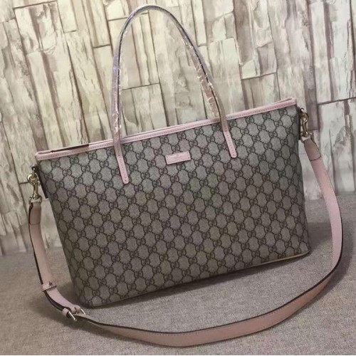 Borsa tote in tela Gucci GG Supreme 353440 Rosa