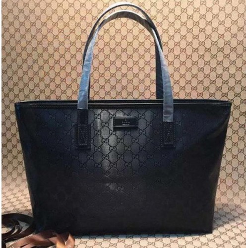 Borse tote in tela Gucci GG Supreme 211137 nere