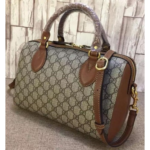 Borsa con manico superiore Gucci GG Supreme 409529 Marrone