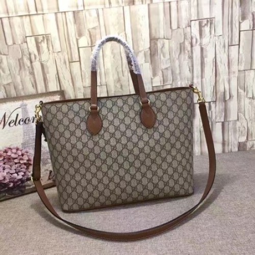 Borsa Tote Gucci GG Supreme 453705 Marrone