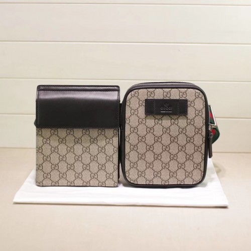 Marsupio Gucci GG Supreme 450956 Beige&nero
