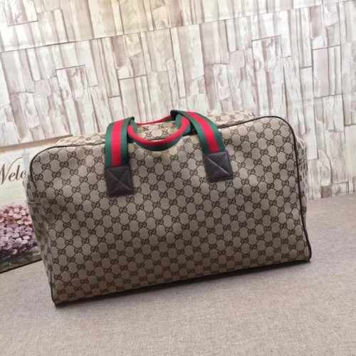 Borsa da viaggio in tela Gucci GG Supreme 146310 marrone