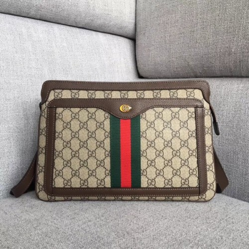 Borsa a tracolla media Gucci GG Supreme 523354