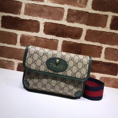 Marsupio supremo in tela Gucci GG 489617 verde