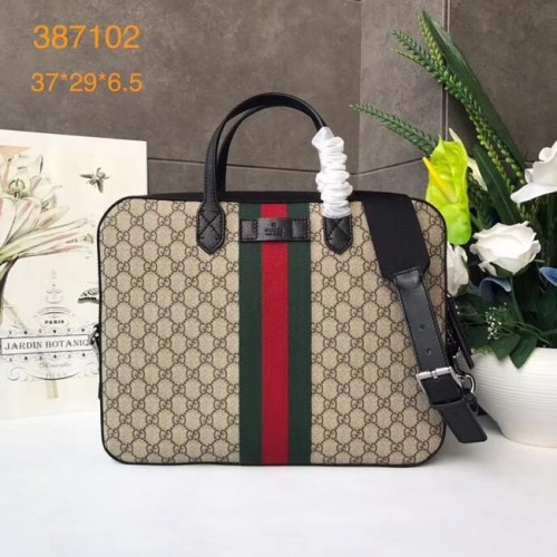 Borsa tote Gucci in tela GG di alta qualità 387102 marrone