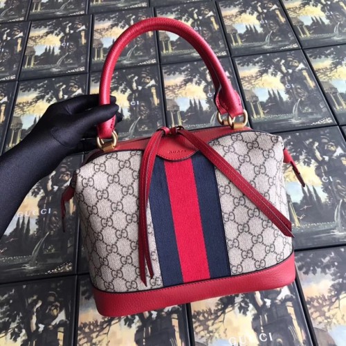Borsa tote Gucci in tela GG di alta qualità 523433 rossa
