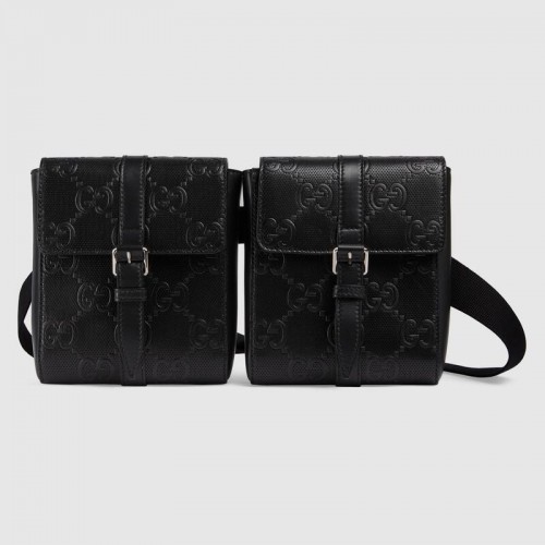Marsupio in rilievo Gucci GG 631339 nero