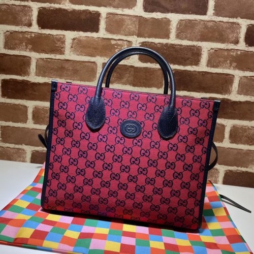 Borsa tote piccola Gucci GG 659983 rossa