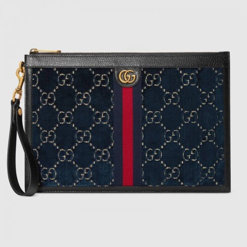 Gucci Pochette in velluto GG 575371