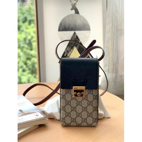 Mini borsa Gucci Horsebit 1955 658229 nera