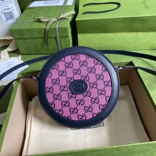 Borsa mini Gucci Horsebit 1955 658825 rosa