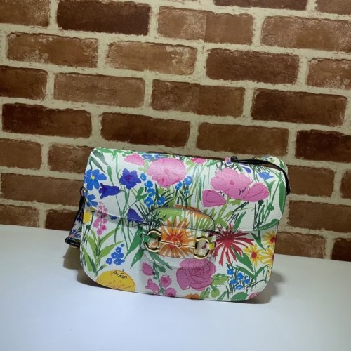 Borsa a tracolla Gucci Horsebit 1955 602204 in pelle