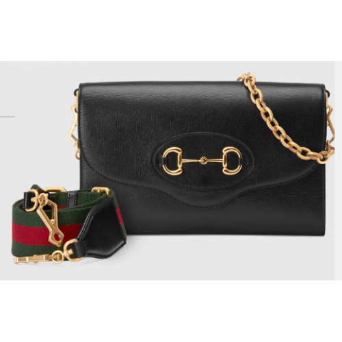 Borsa piccola Gucci Horsebit 1955 677286 nera