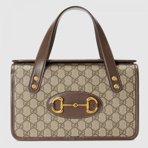 Borsa a mano piccola Gucci Horsebit 1955 627323 Marrone