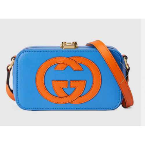 Borsa mini Gucci Interlocking G 658230 Blu