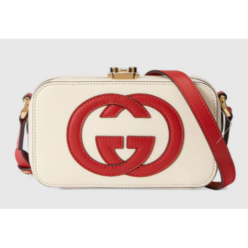 Borsa mini Gucci Interlocking G 658230 bianca
