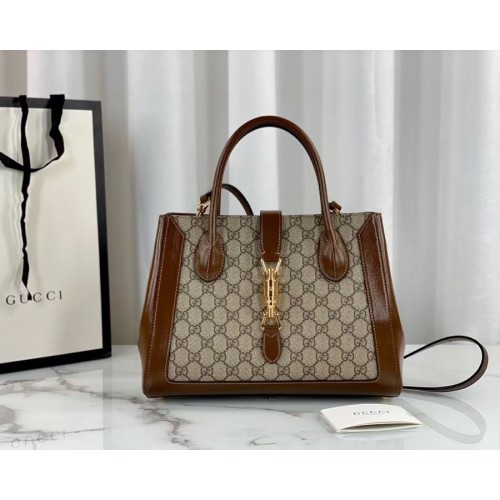 Borsa tote media Gucci Jackie 1961 649016 marrone