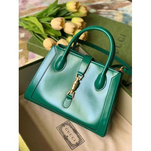 Borsa tote media Gucci Jackie 1961 649016 verde