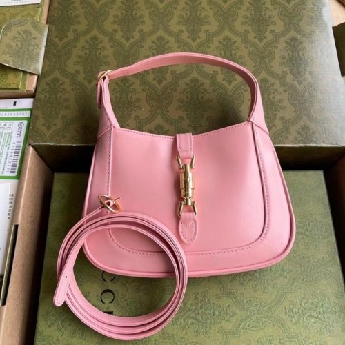 Borsa hobo mini Gucci Jackie 1961 637091 Rosa